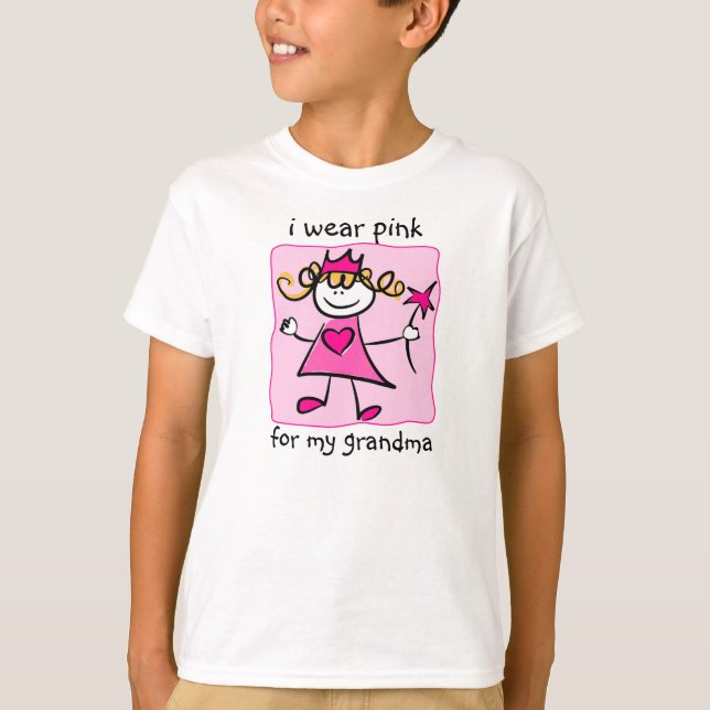 Camiseta Conciencia del cáncer de pecho: Princesa rosada (Anverso)