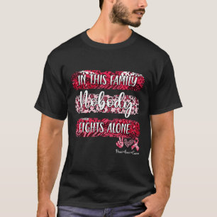 Camiseta Conciencia del cáncer de sangre de leopardo en est