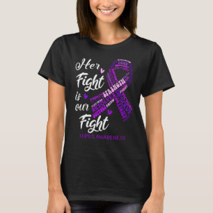 Camiseta Conciencia del Lupus púrpura Su Lucha Es Nuestro L