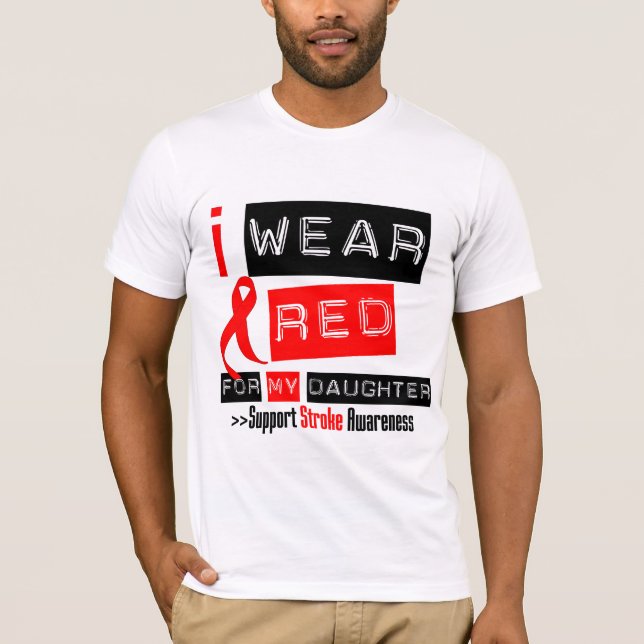 Camiseta Conciencia del movimiento llevo la cinta roja para (Anverso)