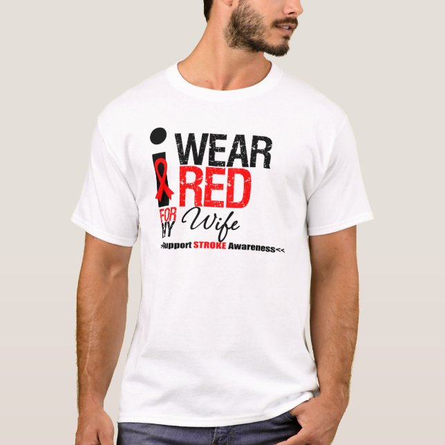 Camiseta Conciencia del movimiento llevo la cinta roja para (Anverso)