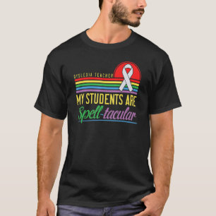 Camiseta Conciencia del profesor sobre dislexia Terapia de 