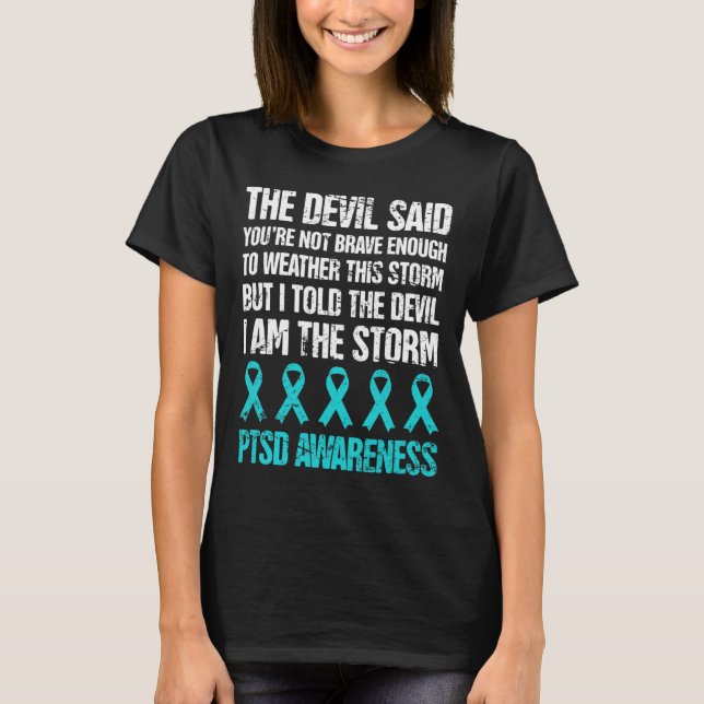 Camiseta Conciencia Del Ptsd Por Estrés Traumático (Anverso)