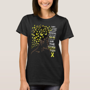 Camiseta Conciencia del Sarcoma Afroamericano Soy La Tormen