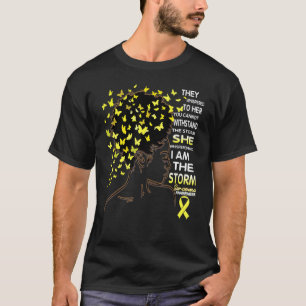 Camiseta Conciencia del Sarcoma Afroamericano Soy La Tormen