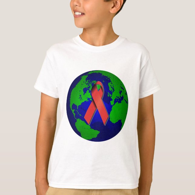 Camiseta Conciencia del SIDA para todos (Anverso)