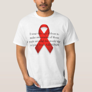 Camiseta Conciencia del SIDA/VIH