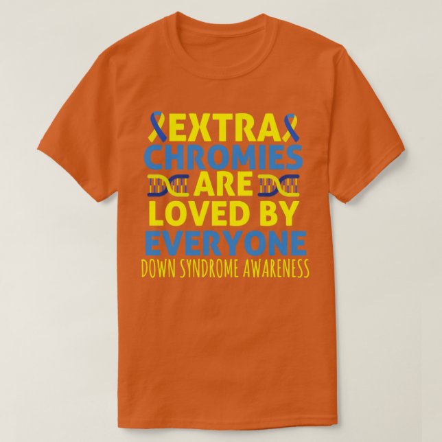 Camiseta conciencia del síndrome de Down (Diseño del anverso)