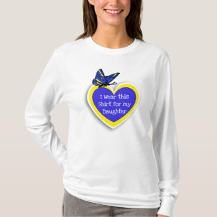 Camiseta CONCIENCIA DEL SÍNDROME DE DOWN Úsalo por mi hija
