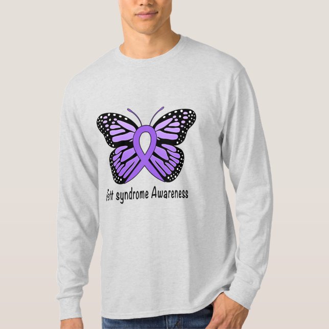 Camiseta Conciencia del síndrome de Rett con el ancla de la (Anverso)