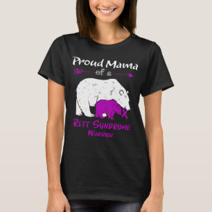 Camiseta Conciencia del síndrome de Rett de Proud Mama Bear