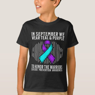 Camiseta Conciencia del Suicidio Apoyo Mes de Conciencia de