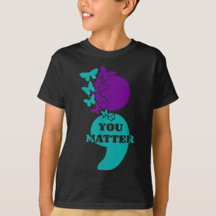 Camiseta Conciencia del suicidio punto y coma tú