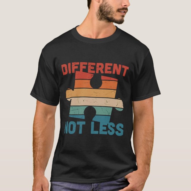 Camiseta Conciencia diferente no menos autista (Anverso)