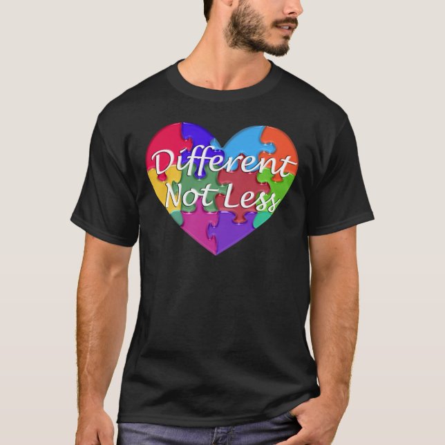 Camiseta Conciencia diferente no menos autista (Anverso)