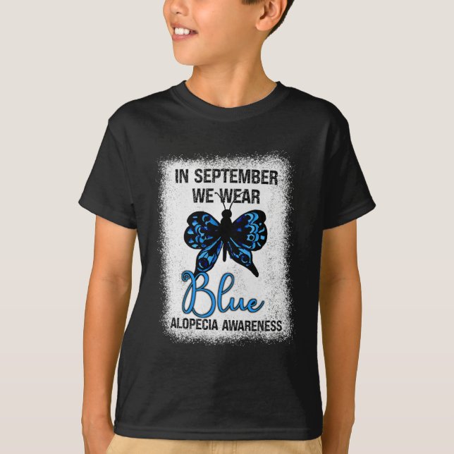 Camiseta Conciencia En Septiembre Usamos Mariposa Azul (Anverso)