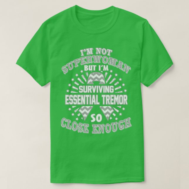 Camiseta Conciencia Esencial De Temblores No Soy Supermujer (Diseño del anverso)