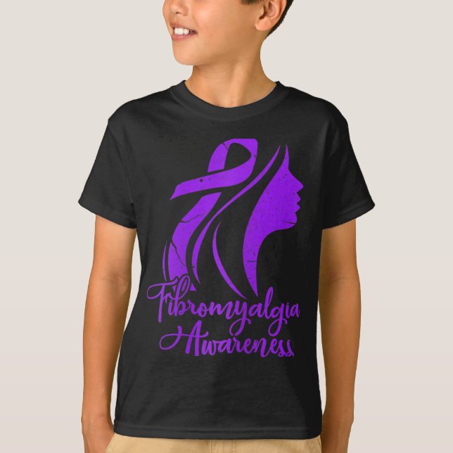 Camiseta Conciencia Fibro Guerrero luchador paciente desmor (Anverso)