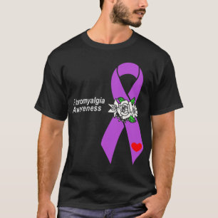 Camiseta Conciencia Flores de cinta morada