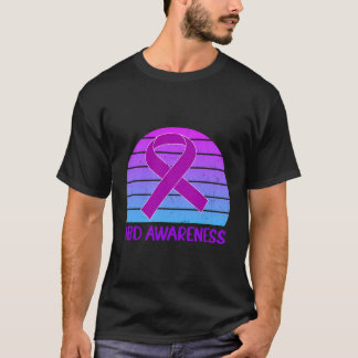 Camiseta Conciencia Ibd Crohn Y Colitis Vintage Púrpura R