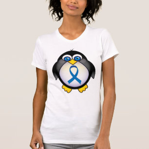 Camiseta Conciencia linda de Blue Ribbon del pingüino