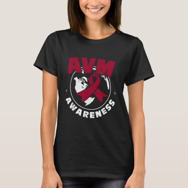 Camiseta Conciencia media Malformación arteriovenosa (Anverso)