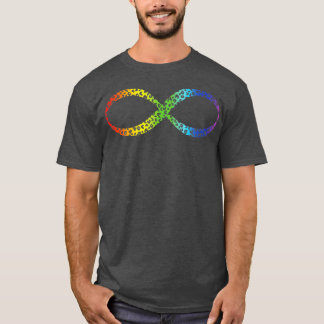 Camiseta Conciencia neurodivergente Autismo del arcoiris in