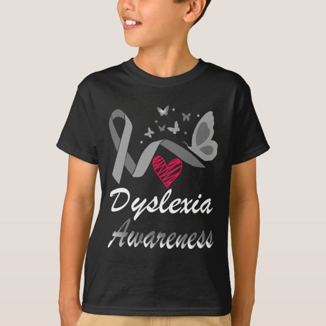 Camiseta Conciencia Octubre Cinta plateada Profesora disléx (Anverso)