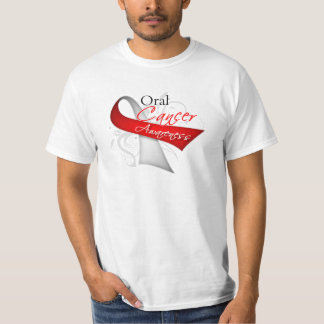 Camiseta Conciencia oral del cáncer de la cinta de voluta