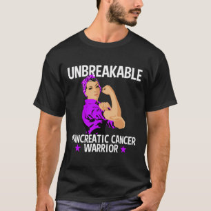 Camiseta Conciencia pancreática sobre el cáncer Guerrero in