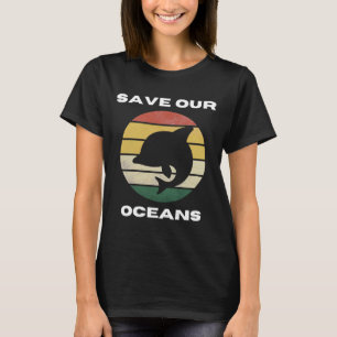 Camiseta Conciencia Planeta de peces del mar oceánico Tierr