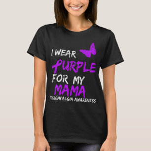 Camiseta Conciencia Que Uso Púrpura Para Mi Mamá