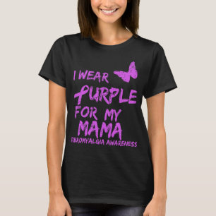 Camiseta Conciencia Que Uso Púrpura Para Mi Mamá 6