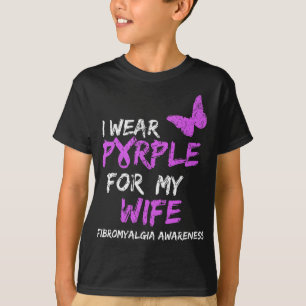 Camiseta Conciencia Que Uso Púrpura Para Mi Mujer