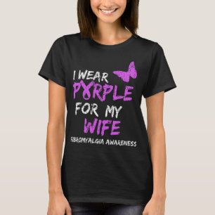 Camiseta Conciencia Que Uso Púrpura Para Mi Mujer