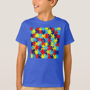 Camiseta Conciencia-Rompecabezas del autismo de Shirley