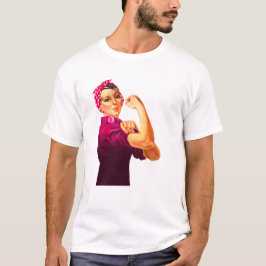 Camiseta Conciencia Rosie del cáncer el remachador