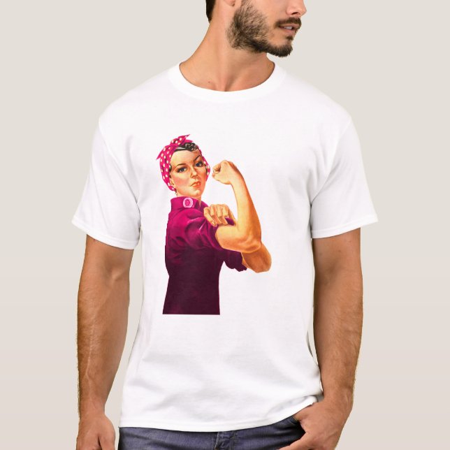 Camiseta Conciencia Rosie del cáncer el remachador
