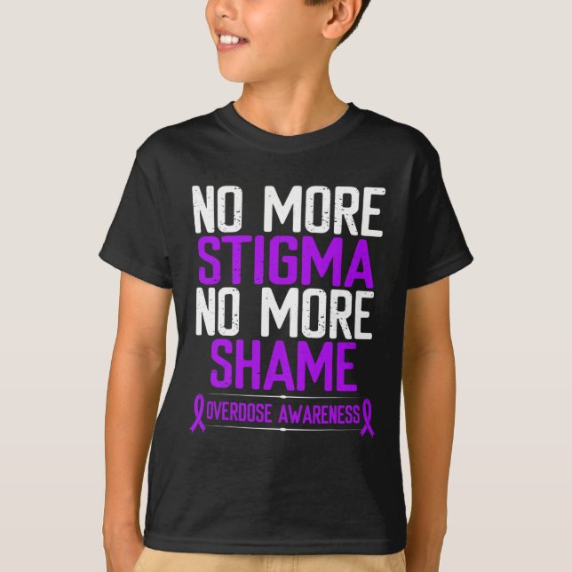 Camiseta Conciencia Sin Más Estigma Vergüenza Cinta Morada  (Anverso)