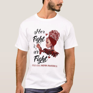 Camiseta Conciencia sobre anemia falciforme Su Lucha Es Nue
