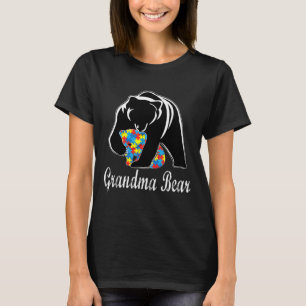 Camiseta Conciencia sobre autismo Abuela con soporte para A