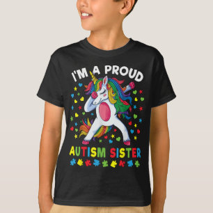 Camiseta Conciencia sobre autismo abusando de Chica unicorn