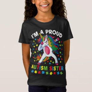 Camiseta Conciencia sobre autismo abusando de Chica unicorn