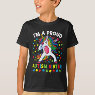 Camiseta Conciencia sobre autismo abusando de Chica unicorn