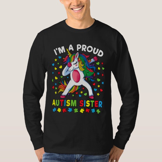 Camiseta Conciencia sobre autismo abusando de Chica unicorn (Anverso)