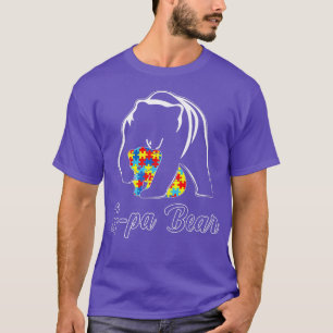 Camiseta Conciencia sobre autismo G Pa Bear Support Autisti