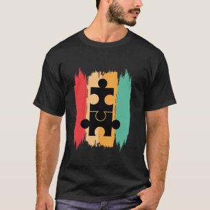Camiseta Conciencia sobre autismo mate 70's 80 Autism Mom D