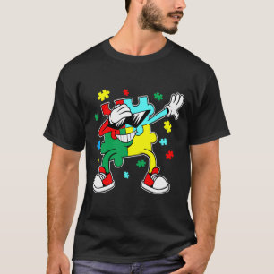 Camiseta Conciencia sobre autismo Pintura del rompecabezas 