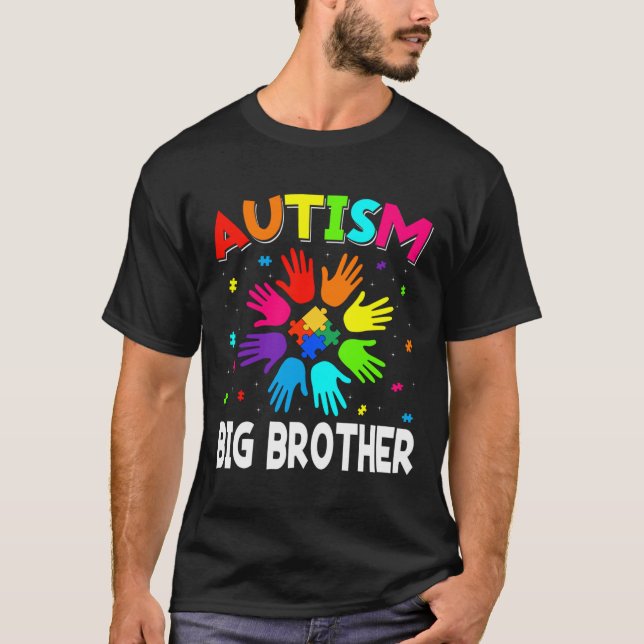 Camiseta Conciencia sobre autismo retro Bandera Estadounide (Anverso)