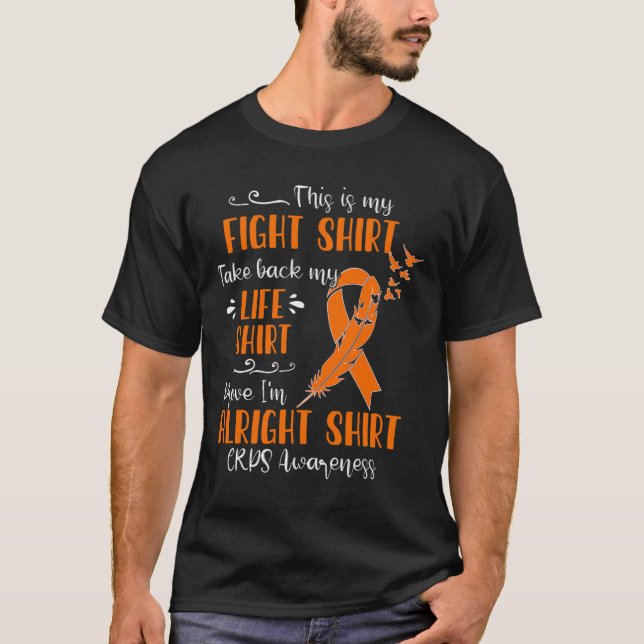 Camiseta Conciencia sobre CRPS Mi lucha (Anverso)
